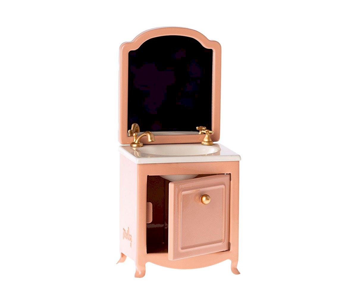 Lavabo Avec Miroir Souris Beige Foncé