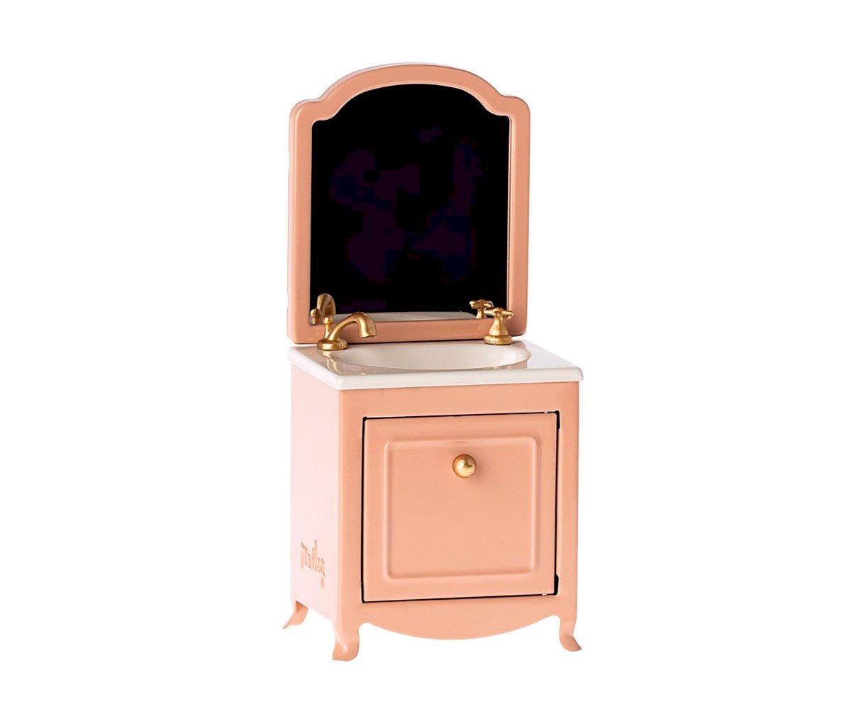 Lavabo Avec Miroir Souris Beige Foncé