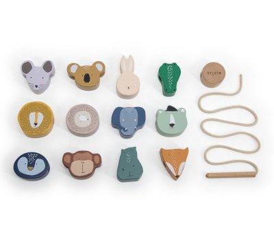 Cuentas Madera Animales
