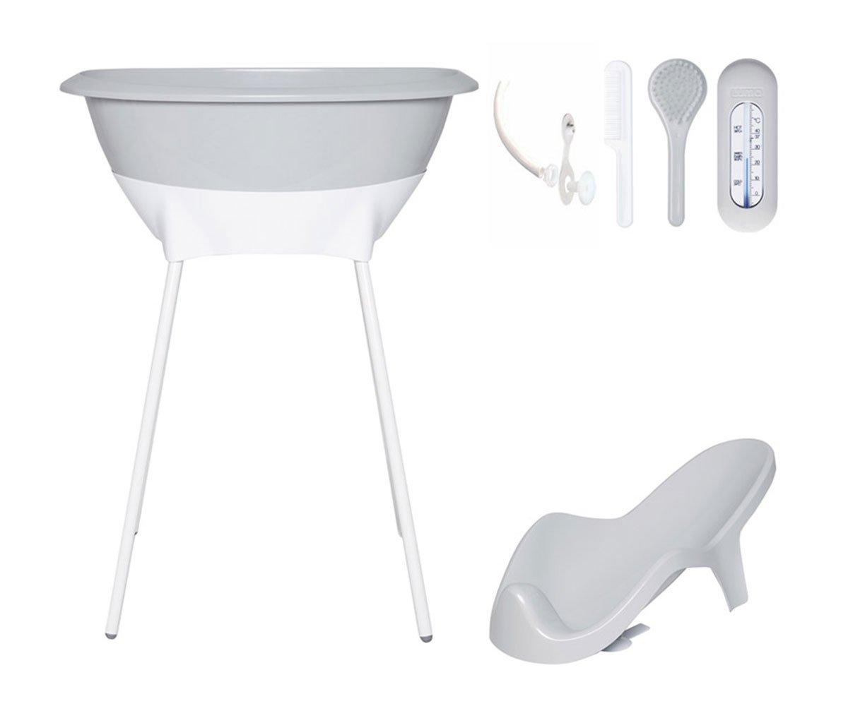 Set De Bañera Y Asiento Luma  Light Grey/White