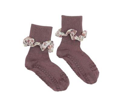 Calcetines Suela Bambú Liberty Misty Plum - Tutete