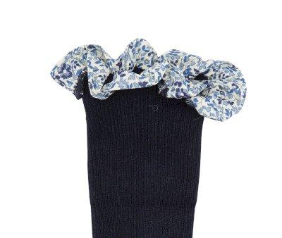 Calzine Antiscivolo Bambu Liberty Dark Blue