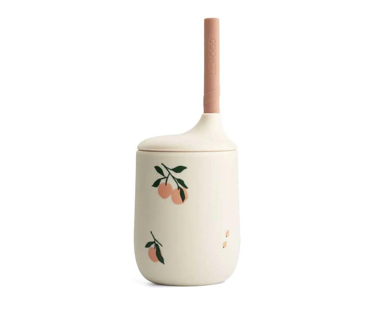 Tasse En Silicone Avec Paille Ellis Peach Sea Shell Mix