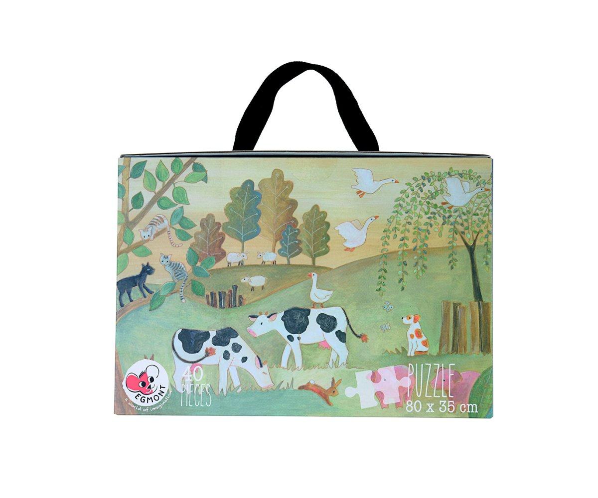 Valise Puzzle 40 pices La Ferme