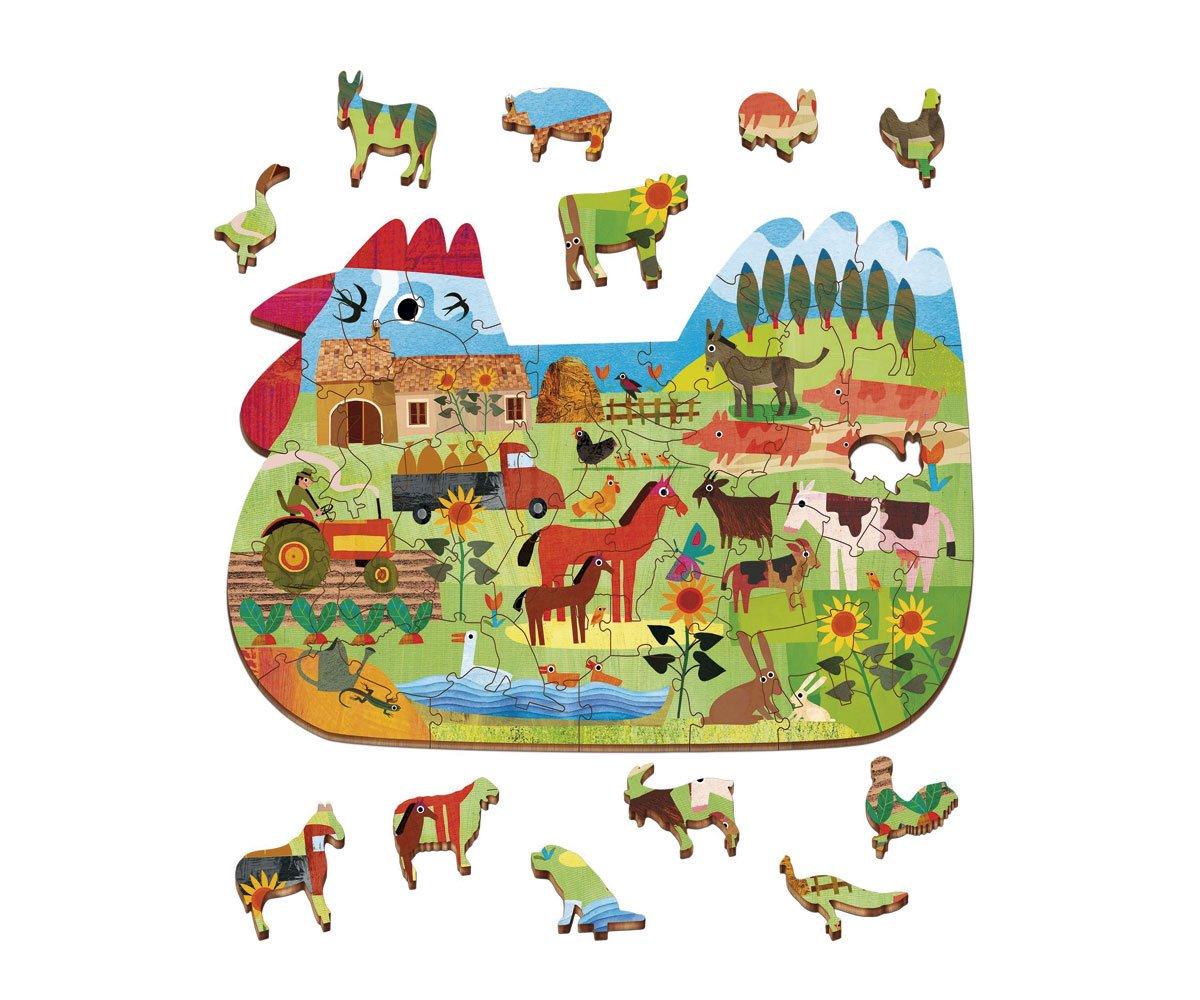 Woody Puzzle La Ferme