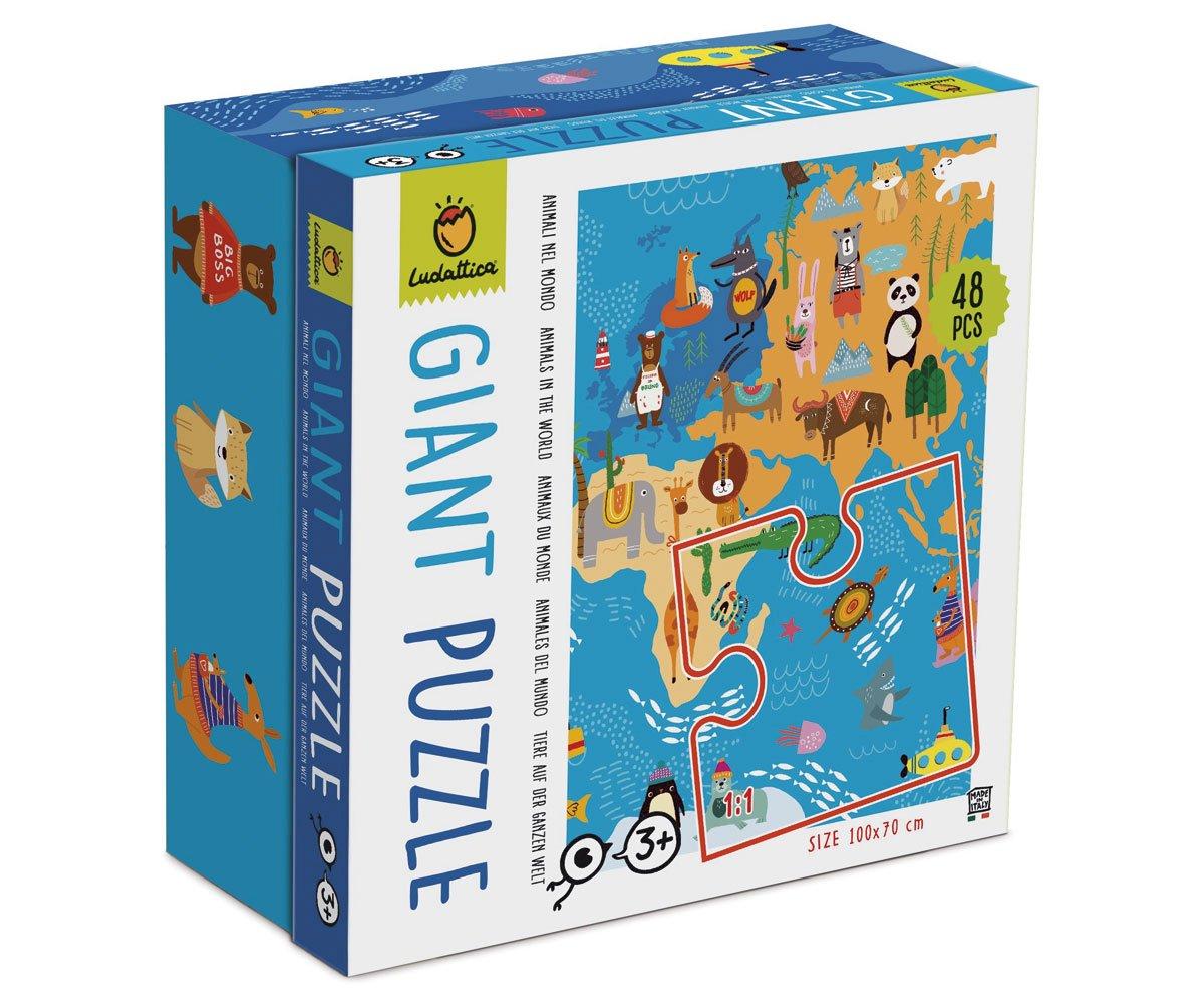 Puzzle Géant Animaux Du Monde