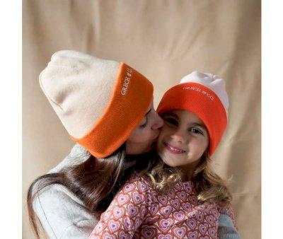 Reversible Knit Hat Oat/Sienna +5 years
