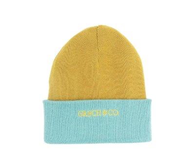 Bonnet Rversible Chartreuse/Sky Blue +5 ans