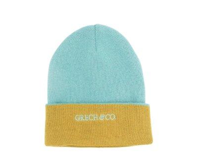 Bonnet Rversible Chartreuse/Sky Blue +5 ans