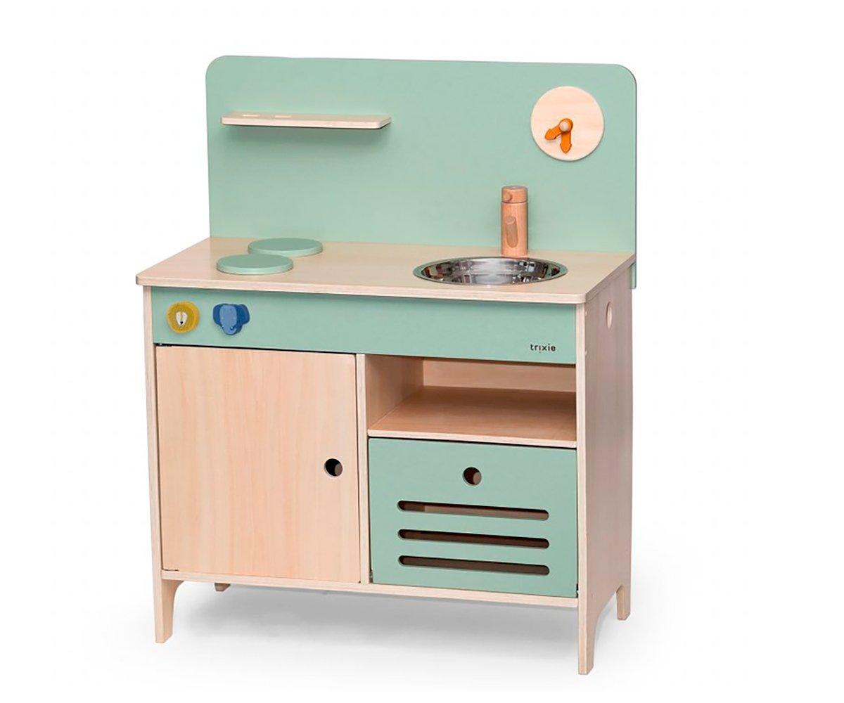 Cocina Madera Verde Pastel Trixie