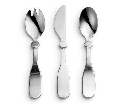 Set 3 Posate per Bambini Silver Personalizzabili
