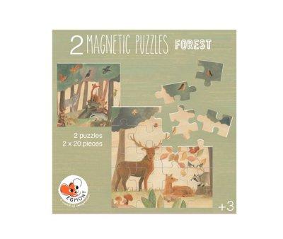 2 Puzzles Magnticos de Animales del Bosque