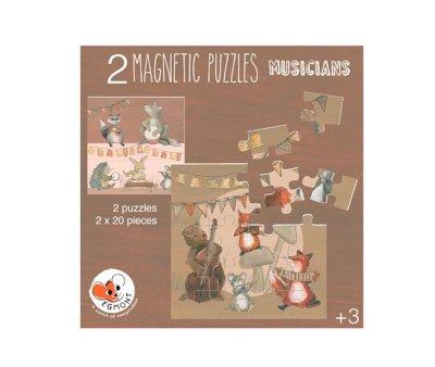 2 Puzzle Magnetici Animali Musicisti