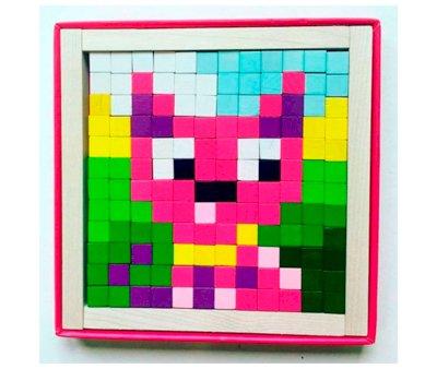 Mosaico de Madera Pixels Magic