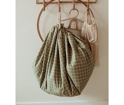 Sac Play & Go Classic Organic Gridgreen
