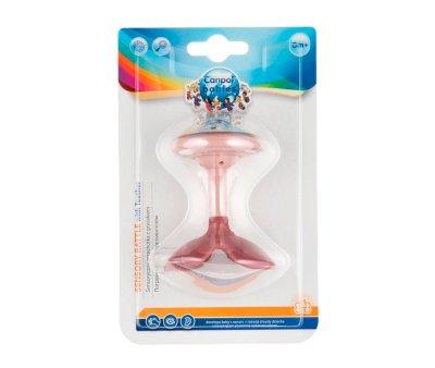 Sonajero Sensorial con Mordedor Rosa