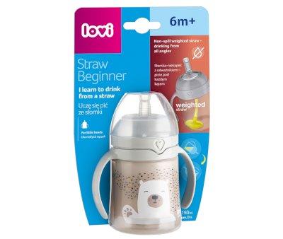 Primera Taza con Pajita Lovi Straw Begginer Buddy Bear