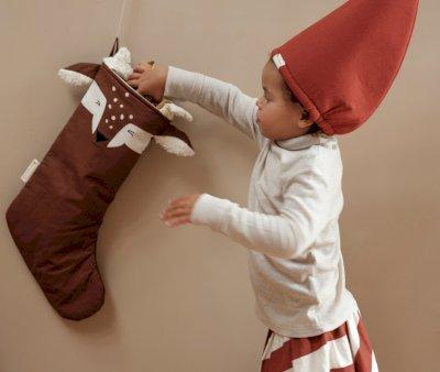 Meia de Natal Deer Chelsnut Personalizvel