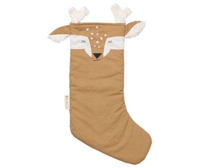 Calza Natalizia Deer Caramel Personalizzabile