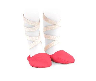 Sapatilhas Ballet Carmim para boneca Amiga