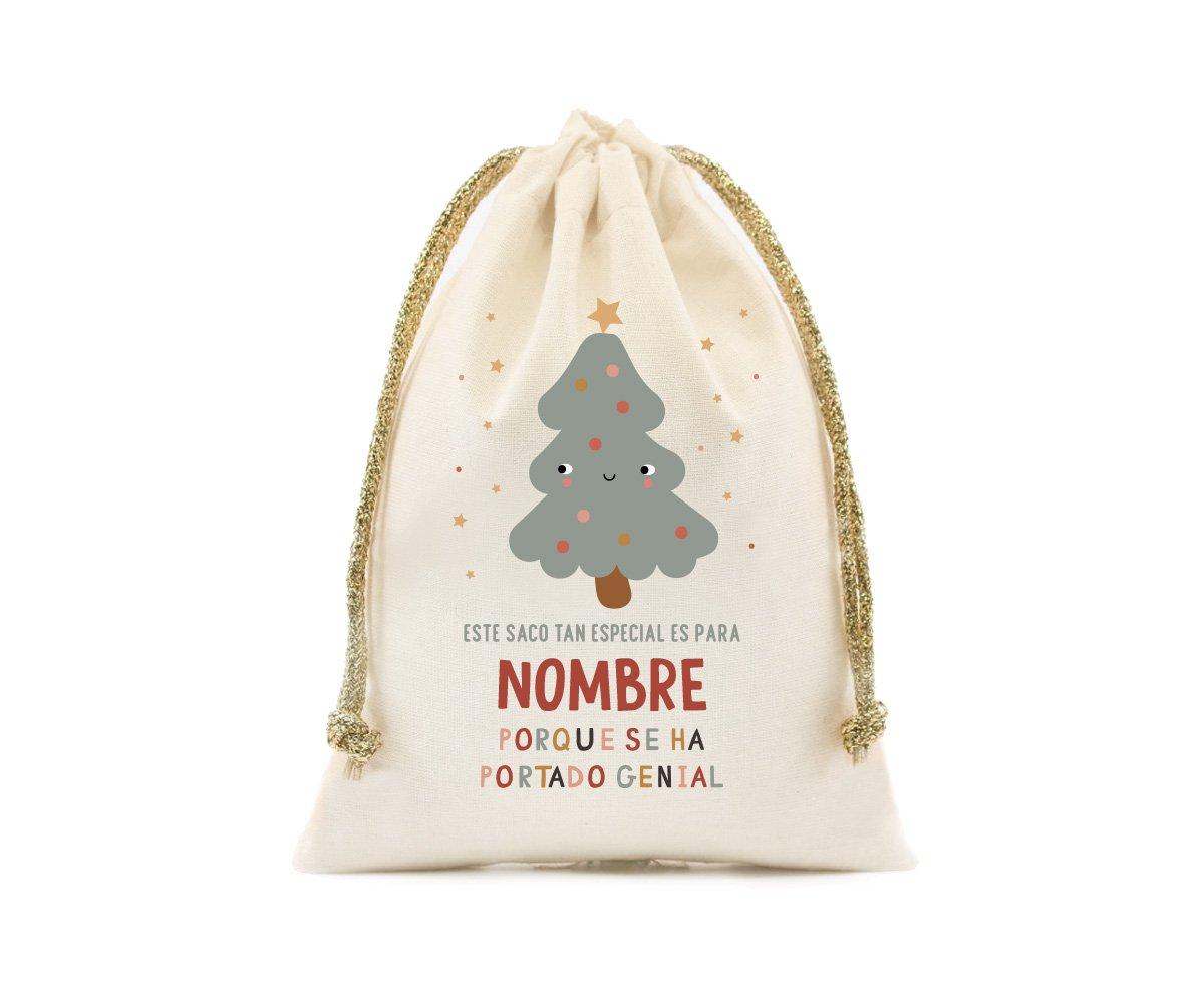 Bolsa pequena personalizada para presentes rvore - Espanhol