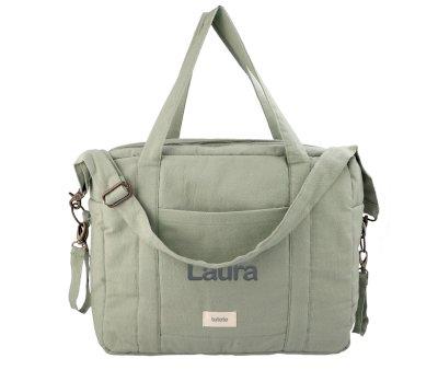 Bolso Carro Beb Cotton Sage Personalizable