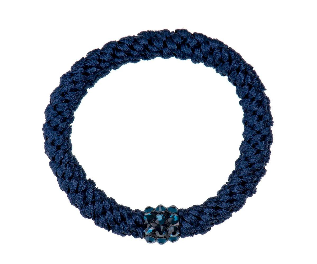 Goma Del Pelo Kknekki Rhinestone Navy