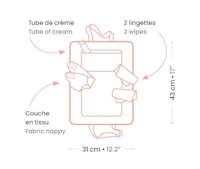 Sac  langer Pink Peak pour poupes