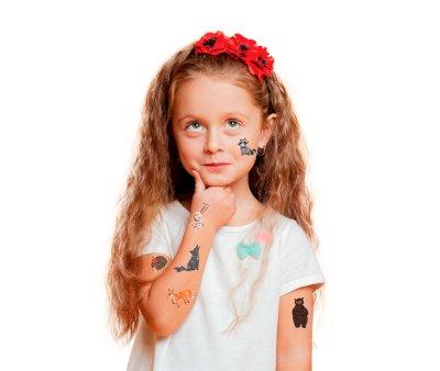 Tatuajes Temporales Interactivos Animales Forestales