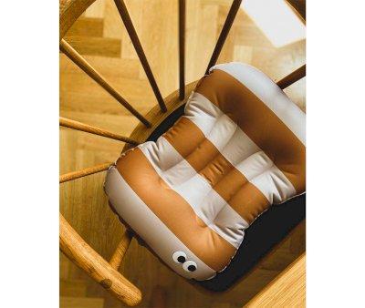 Coussin Rhausseur de Chaise Stripes Nude Mustard