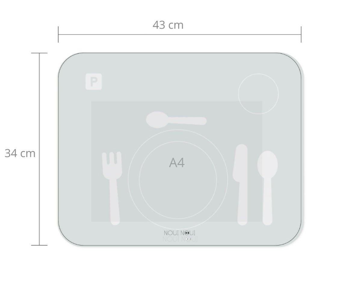 Set De Table D'Apprentissage Granit Gris