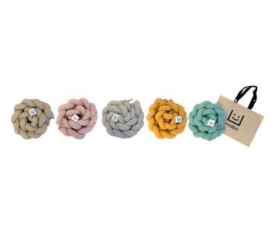 Trenza Protector de Cuna Lino Natural 210 cm