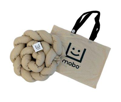 Trenza Protector de Cuna Lino Natural 210 cm
