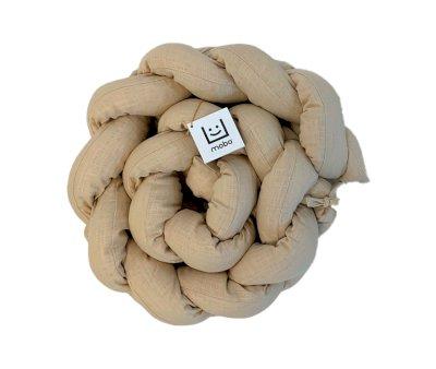 Trenza Protector de Cuna Lino Natural 210 cm