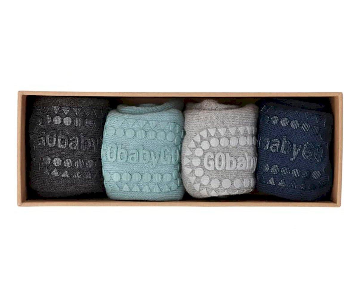 Combo Box Calcetines Suela Antideslizante Bambú Dusty Blue