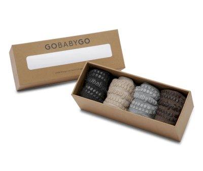 Meias Combo Box solado antiderrapante L Brown Melange