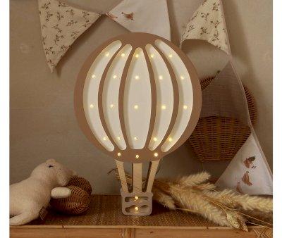 Lampe montgolfire marron clair