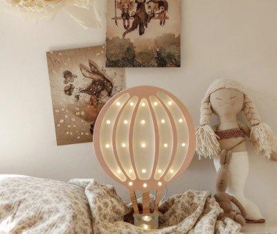 Lampe montgolfire marron clair