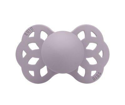 2 Succhietti BIBS Infinity Fossil Grey/Mauve Fisio Silicone