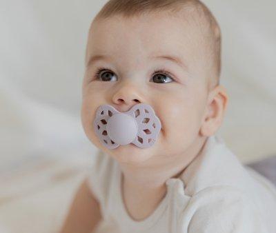 2 Chupetes BIBS Infinity Simtrica Blossom/Dusky Lilac