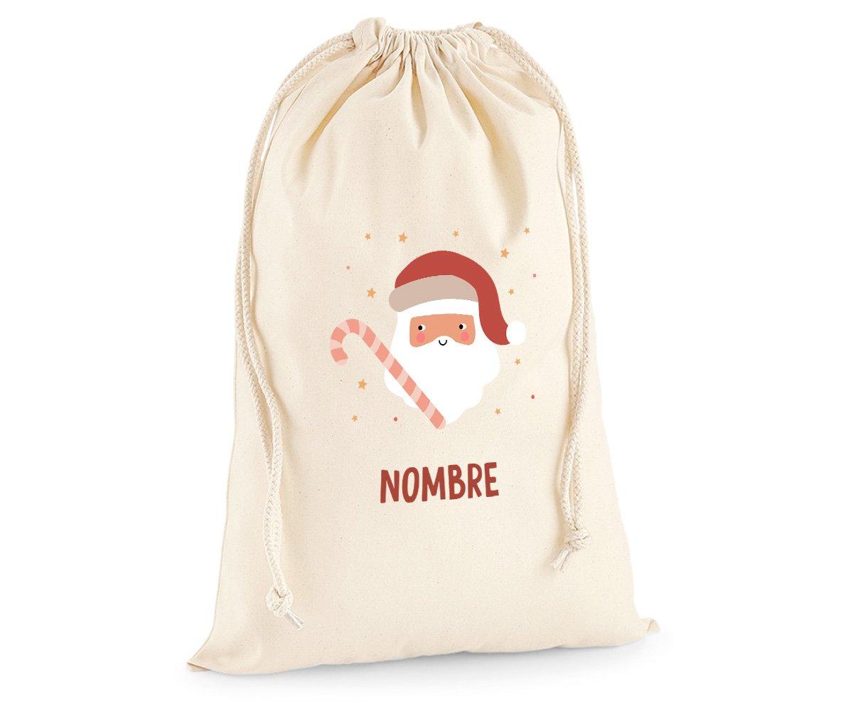 Grand Sac Personnalisable NOM Pour Cadeaux Papa Noël