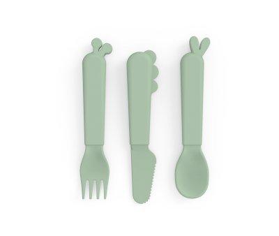 3 Cubiertos Kiddish Deer Friends Sage
