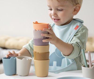 2 Vasos Kiddish Croco Orange/Cream