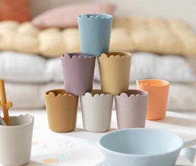 2 Vasos Kiddish Croco Orange/Cream