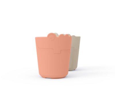 2 Vasos Kiddish Croco Orange/Cream
