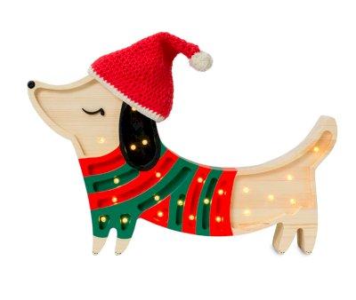 Candeeiro Cachorro Chistmas Style