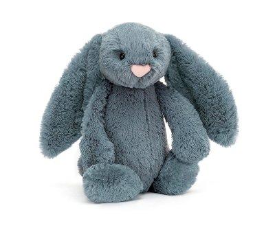 Bashful Dusky Blue Bunny Coniglietto Medio Personalizzabile