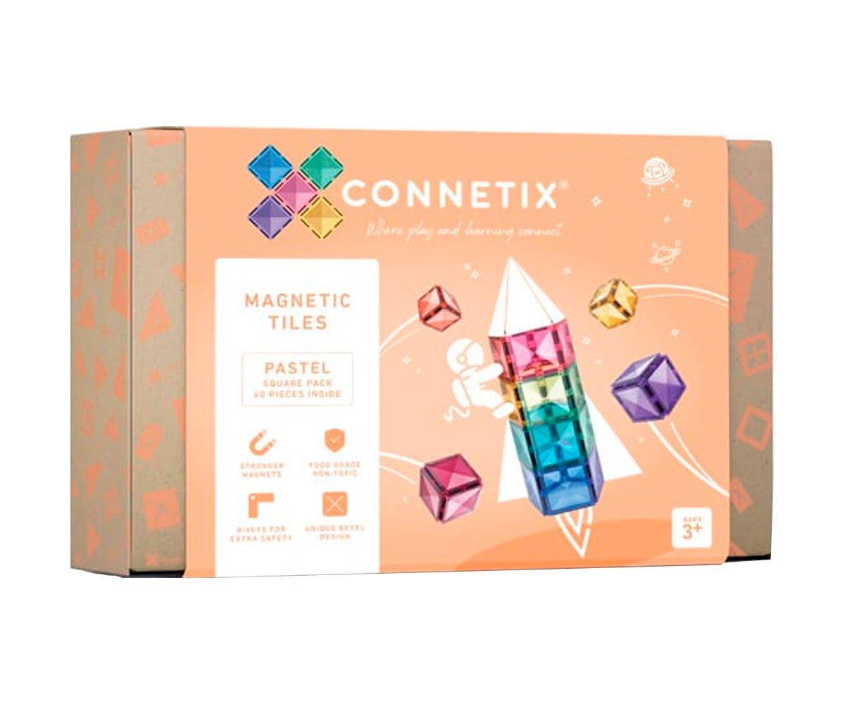 Construcción Connetix Pastel Square 40 Piezas