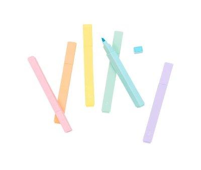 Ensemble de 6 marqueurs pour blocs de couleur