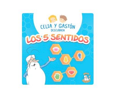 Celia y Gastn descubren Los 5 Sentidos Audiolibro Interactivo
